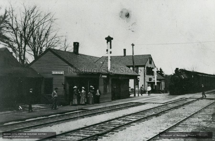 Postcard: Boston & Maine Railroad Station, Durham, New Hampshire